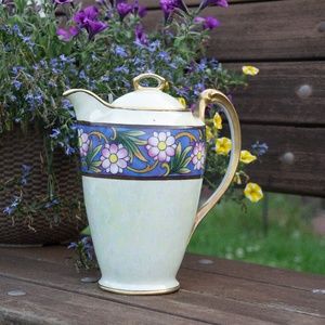 RARE Noritake Chocolate Pot Lusterware | Early 1920's Vintage Chocolatière